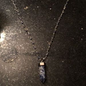 New Lapis Lazuli Pendant and Bead Necklace